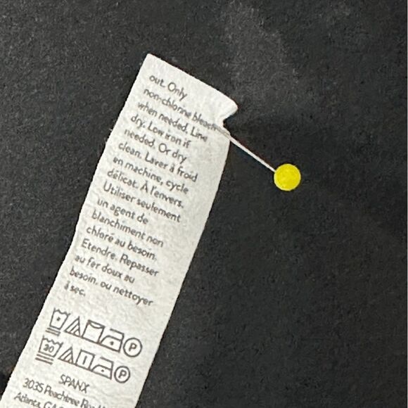 Spanx Womens Perfect Collarless Blazer Size L Black Single Button Lined 20384 - Picture 9 of 9